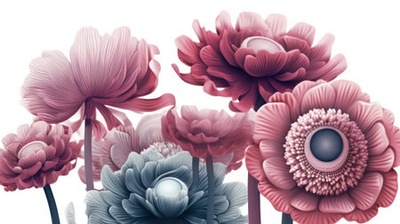 Add elegance and sophistication to your project with this beautiful and unique flower illustration Perfect for any creative endeavorの素材