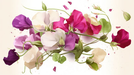 Add elegance and sophistication to your project with this beautiful and unique flower illustration Perfect for any creative endeavorの素材