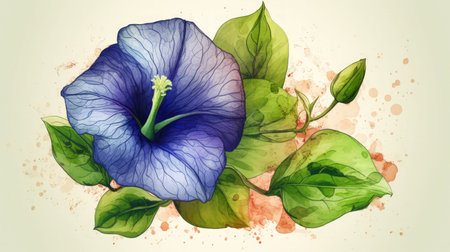 Add elegance and sophistication to your project with this beautiful and unique flower illustration Perfect for any creative endeavorの素材