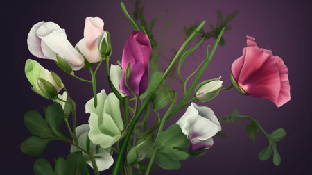 Add elegance and sophistication to your project with this beautiful and unique flower illustration Perfect for any creative endeavorの素材