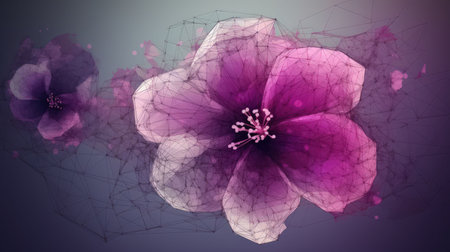 Add elegance and sophistication to your project with this beautiful and unique flower illustration Perfect for any creative endeavorの素材