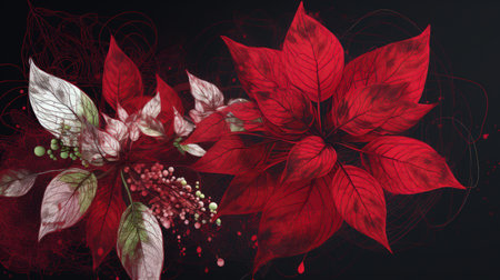 Add elegance and sophistication to your project with this beautiful and unique flower illustration Perfect for any creative endeavorの素材