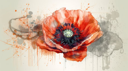 Add elegance and sophistication to your project with this beautiful and unique flower illustration Perfect for any creative endeavorの素材