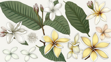 Add elegance and sophistication to your project with this beautiful and unique flower illustration Perfect for any creative endeavorの素材