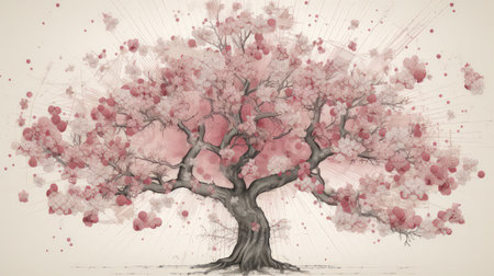 Add elegance and sophistication to your project with this beautiful and unique flower illustration Perfect for any creative endeavorの素材