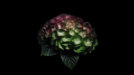 A stunning illustration of a flower that shines with a rainbow of colors The glowing hues and intricate details make it a true work of art and a source of inspiration for all who see itの素材