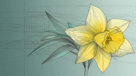 Add elegance and sophistication to your project with this beautiful and unique flower illustration Perfect for any creative endeavorの素材
