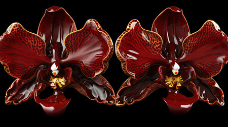 A stunning illustration of a flower that shines with a rainbow of colors The glowing hues and intricate details make it a true work of art and a source of inspiration for all who see itの素材