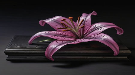 A stunning illustration of a flower that shines with a rainbow of colors The glowing hues and intricate details make it a true work of art and a source of inspiration for all who see itの素材