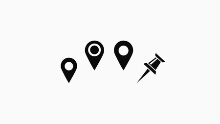 Navigate with ease using these map pointers. Perfect for highlighting destinations, planning routes,...