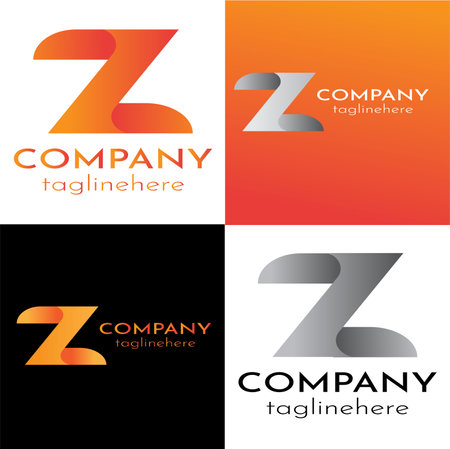 Z Letter Logo Design with Creative Modern Business Typography Vector Template.のイラスト素材