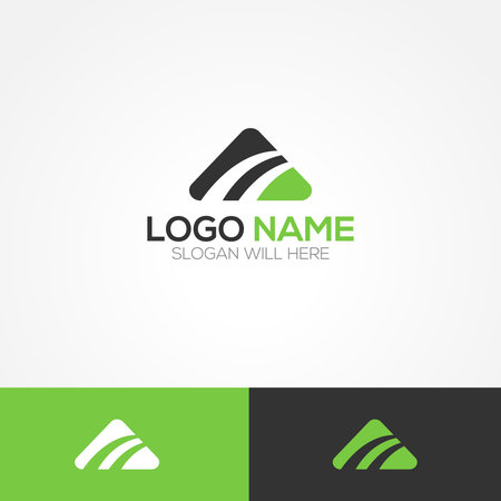 Abstract logo design template. Corporate identity design element. Corporate business icon.のイラスト素材