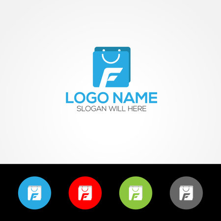 Number 7 logo icon design template elements. Vector company logotype symbolのイラスト素材