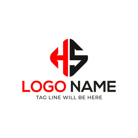 Initial Letter H Logo Design Template. Linked Letter H Logo Designのイラスト素材