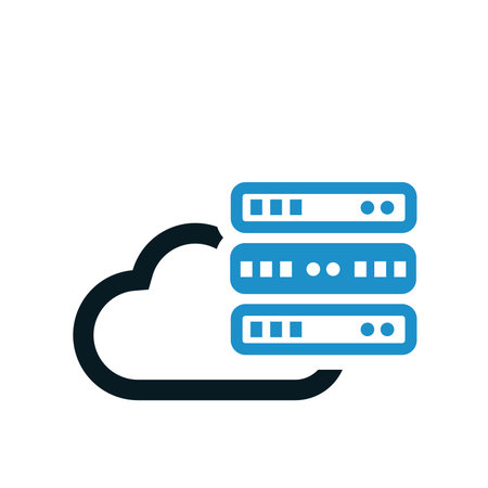 Cloud computing icon vector isolated on white background for your web and mobile app design, Cloud...