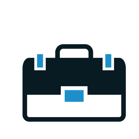 Briefcase Icon. Flat style design. Made in vector illustrationのイラスト素材