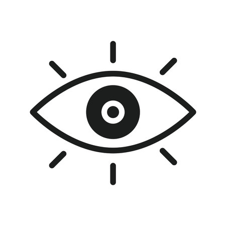 Eye icon vector. Eye icon vector. Eye icon vector. Eye icon vectorのイラスト素材