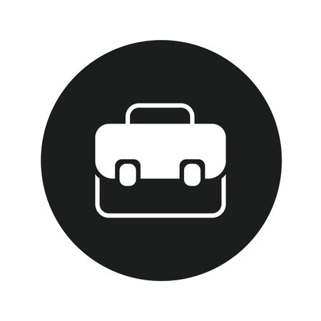 Briefcase icon, vector illustration. Flat design style eps 10のイラスト素材