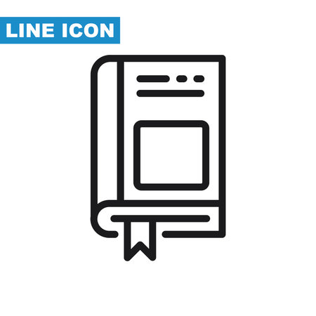 Book line icon. Editable stroke. Pixel perfect, editable stroke.のイラスト素材