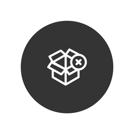 Box icon in flat style. Package vector illustration on white isolated background. Cargo business...