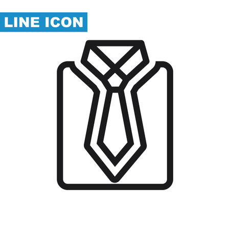 Tie icon. Flat design style. Vector illustration EPS 10.のイラスト素材