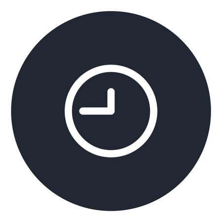 Clock icon vector illustration isolated on white background. Flat design style.のイラスト素材