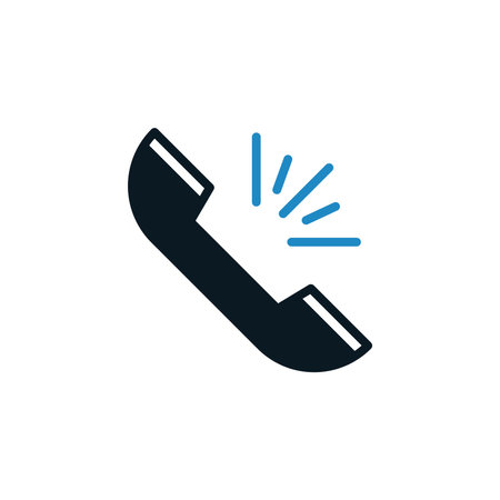 Phone call icon. Call center and support. Flat design style eps 10のイラスト素材