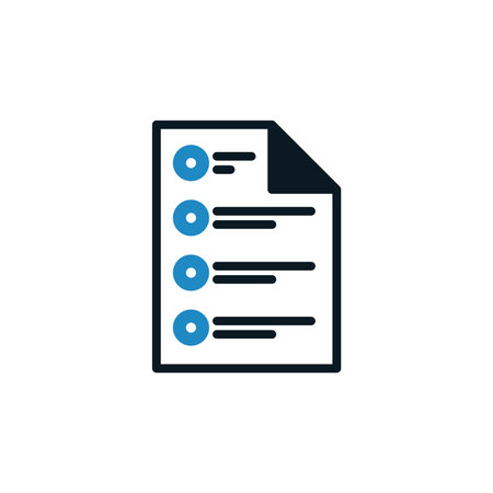 Document icon. Vector illustration. Flat design style eps 10.