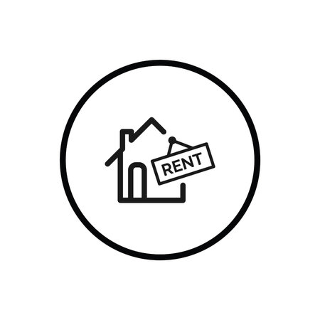 Home For Sale Icon. Trendy flat design style. EPS 10のイラスト素材