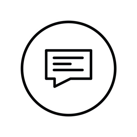 Speech bubble icon. Vector illustration, flat design. EPS 10のイラスト素材