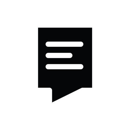 Speech bubble icon. Chat symbol. Message sign. Flat design style.のイラスト素材