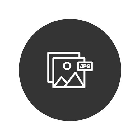 File gallery icon in flat style. Image vector illustration on white isolated background. Gallery business concept.のイラスト素材