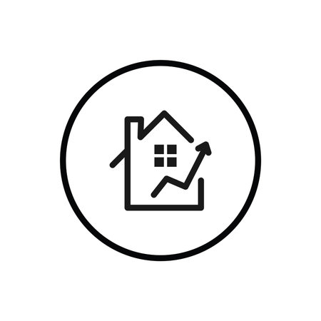 House icon. Real estate symbol. Flat design style eps 10のイラスト素材