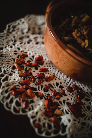 First course of the Italian traditionの写真素材