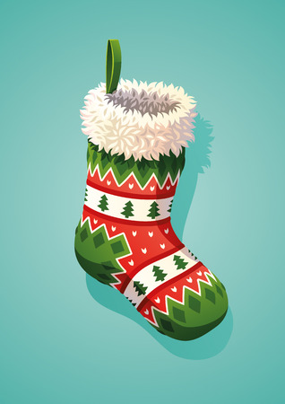 Christmas Sockのイラスト素材