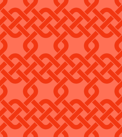 Vector illustration of Chinese knot seamless background.のイラスト素材