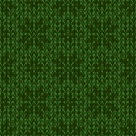 Winter Holiday knitted seamless patternのイラスト素材