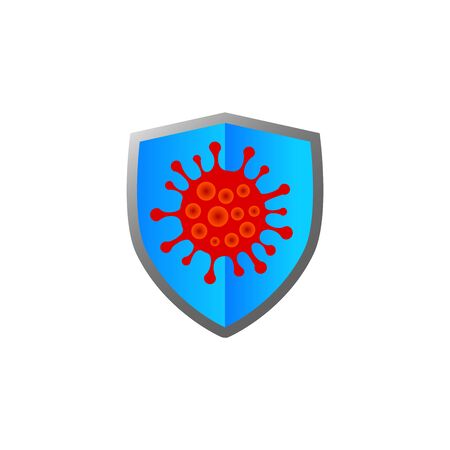 Illustration design of  virus found. Virus iconのイラスト素材