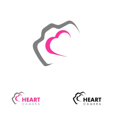 Camera logo design concept related to photographer studioのイラスト素材