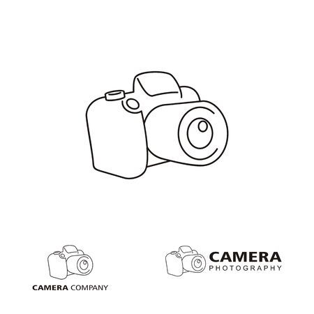 Camera logo design concept related to photographer studioのイラスト素材