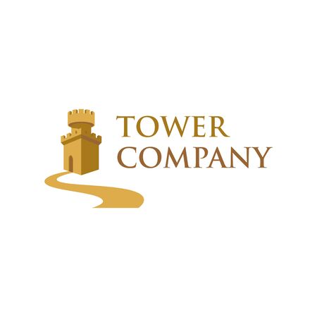 Logo design concept related to castleのイラスト素材