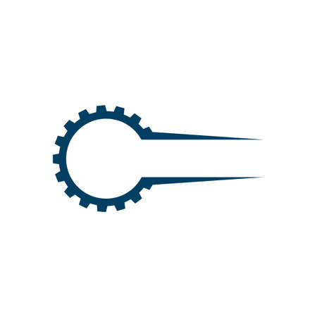 Gear Logo design element related to machine, mechanic or repair serviceのイラスト素材