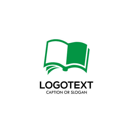 Book logo. Education symbol. Book store logo. Library logoのイラスト素材