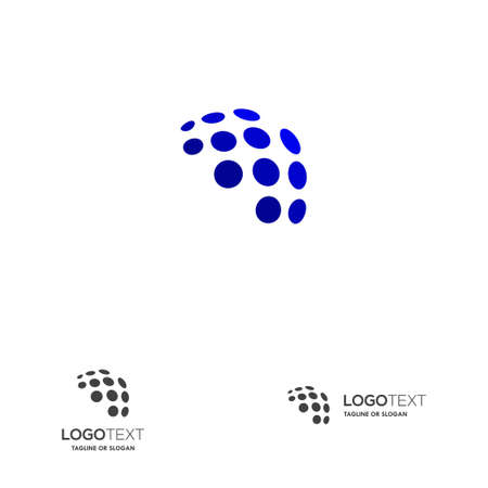 Abstract globe logo designのイラスト素材