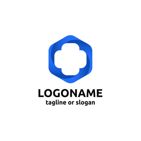 Hospital Cross logo creative designのイラスト素材