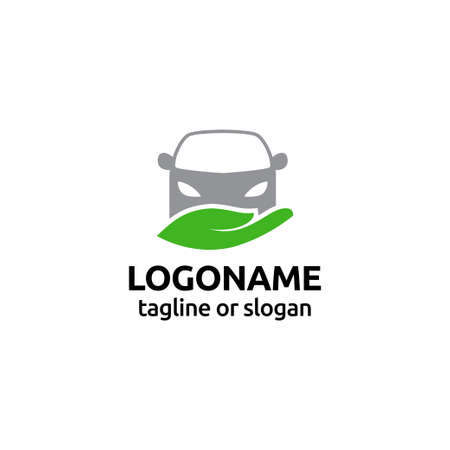 Car care protection logo design related to automotive insuranceのイラスト素材