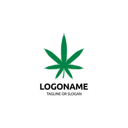 Hemp leaf logo design for Medical Cannabis clinicのイラスト素材