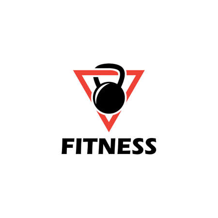Fitness logo design. Gymnastic logo template. Body building logo concept. Sport and recreation logo for club or business.のイラスト素材