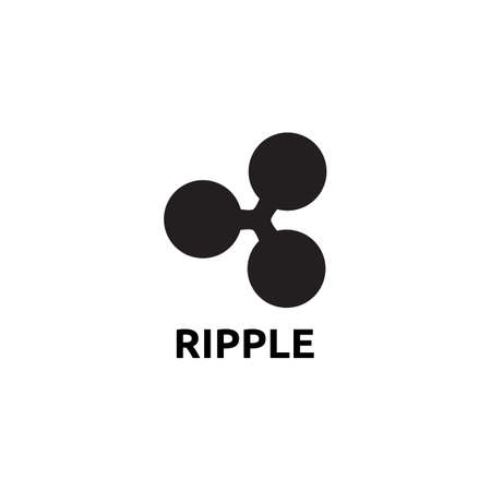Cryptocurrency Symbol with text rippleのイラスト素材