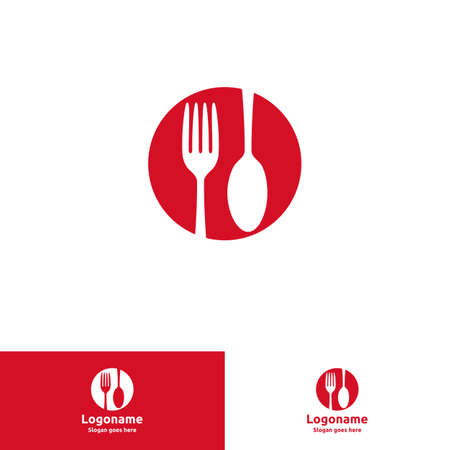 Restaurant logo design concept. Culinary symbol. Food or eat place markのイラスト素材